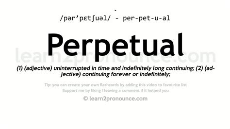 what does perpetual mean.